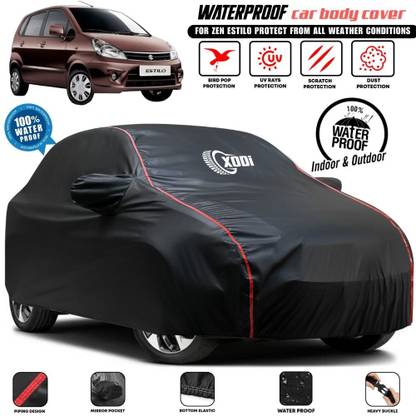 xodi Car Cover For Maruti Suzuki Zen Estilo, Zen Estillo Sportz, Zen Estillo LXI, Zen Estillo VXI (With Mirror Pockets)