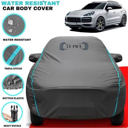 LE PRA Car Cover For Porsche Cayenne, Cayenne Base, Cayenne Base Petrol, Cayenne Coupe, Cayenne Coupe V6 Diesel, Cayenne Coupe V6 turbo Diesel, Cayenne Diesel, Cayenne E-Hybrid Petrol, Cayenne GTS, Cayenne S, Cayenne S Diesel, Cayenne S Petrol, Cayenne Turbo, Cayenne Turbo Petrol, Cayenne Turbo S (With Mirror Pockets)