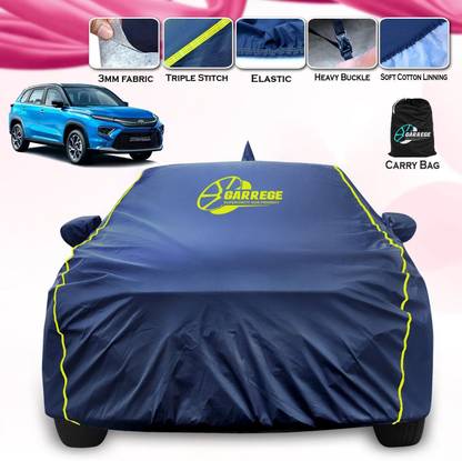 GARREGE Car Cover For Toyota Urban Cruiser Hyryder (With Mirror Pockets)