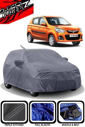 J S R Car Cover For Maruti Suzuki Alto K10 VXI AGS Optional (With Mirror Pockets)