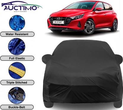 AUCTIMO Car Cover For Hyundai i20 (With Mirror Pockets)