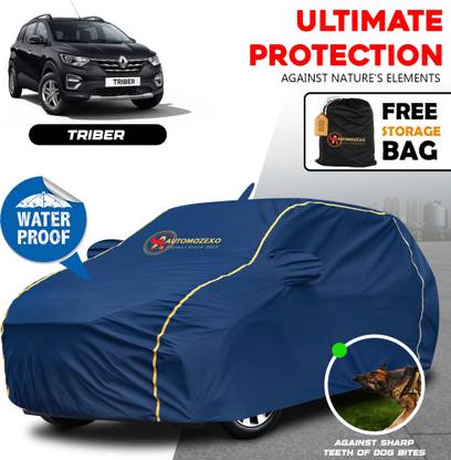 AUTOMOZEXO Car Cover For Renault Triber, Triber RXE Petrol, Triber RXL Petrol, Triber RXZ Petrol (With Mirror Pockets)