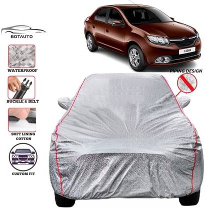 BOTAUTO Car Cover For Renault Logan, Logan 1.4 GLX, Universal For Car (With Mirror Pockets)