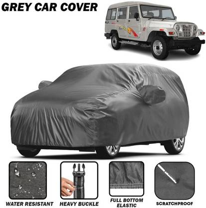 kerwa Car Cover For Mahindra Marshal, Marshal Commander 7505 (D), Marshal DI, Marshal DI DX, Marshal DX Royale (With Mirror Pockets)