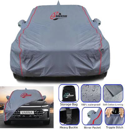 GARREGE Car Cover For Hyundai Verna, Verna 1.4 CRDi, Verna 1.5 CRDI Diesel (With Mirror Pockets)