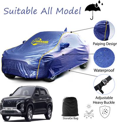 GARREGE Car Cover For Hyundai Creta (With Mirror Pockets)