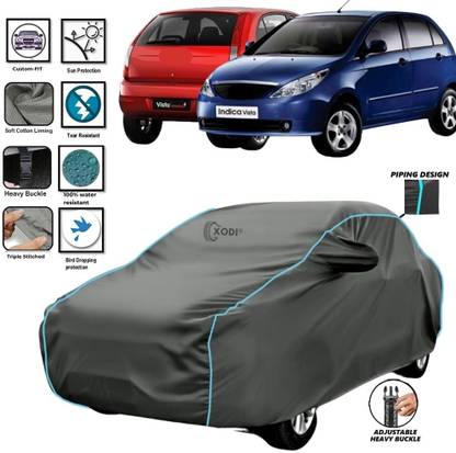 xodi Car Cover For Tata Indica Vista, Universal For Car (With Mirror Pockets)