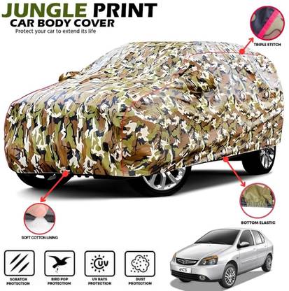 Mwiss Car Cover For Tata Indigo, Indigo CS, Indigo DLS, Indigo GLV, Universal For Car (With Mirror Pockets)