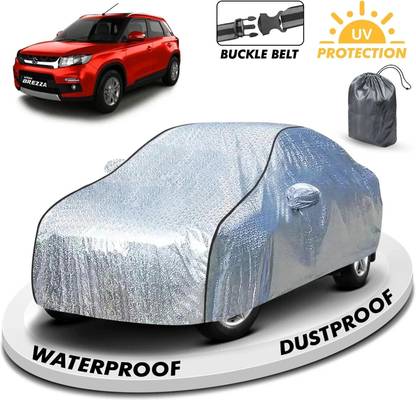 FABTEC Car Cover For Maruti Suzuki Vitara Brezza (With Mirror Pockets)