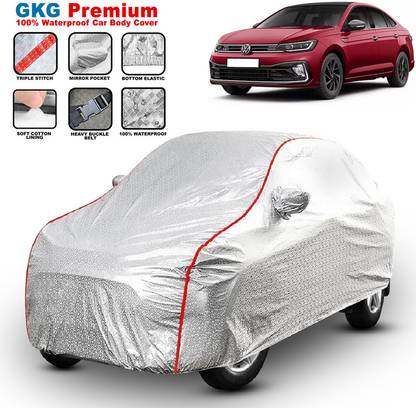 GKG Car Cover For Volkswagen Virtus (With Mirror Pockets)