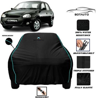 BOTAUTO Car Cover For Opel Corsa, Universal For Car (Without Mirror Pockets)