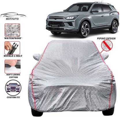 BOTAUTO Car Cover For SsangYong Korando, Universal For Car (With Mirror Pockets)