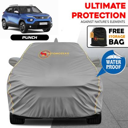 AUTOMOZEXO Car Cover For Tata Punch (With Mirror Pockets)