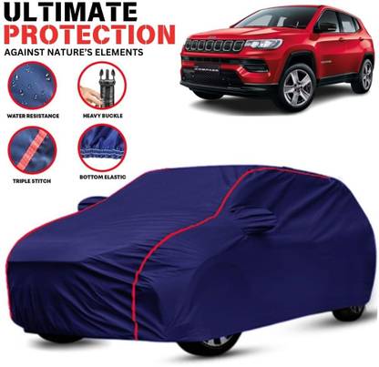 Mwiss Car Cover For Jeep Compass, Compass 1.4 Limited, Compass 1.4 Limited Option, Compass 1.4 Limited Option Black Petrol, Compass 2.0 Limited 4X4 (With Mirror Pockets)