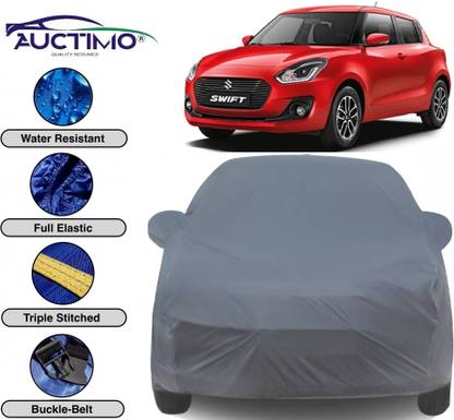 AUCTIMO Car Cover For Maruti Suzuki Swift (With Mirror Pockets)