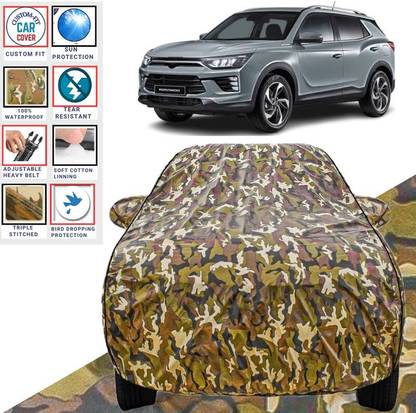BOTAUTO Car Cover For SsangYong Korando, Universal For Car (With Mirror Pockets)