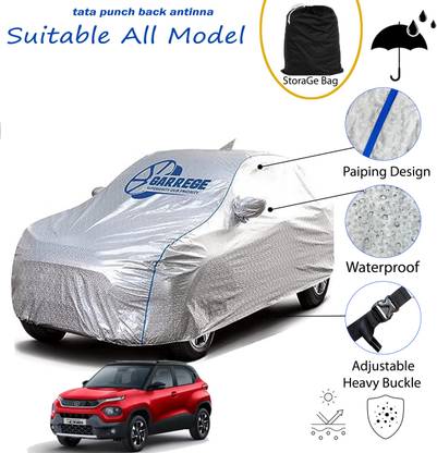 GARREGE Car Cover For Tata Punch (With Mirror Pockets)