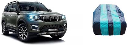 ATBROTHERS Car Cover For Mahindra Scorpio S6 Plus 7 Seater (Without Mirror Pockets)