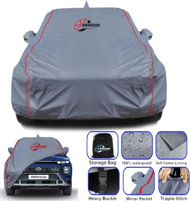 GARREGE Car Cover For Hyundai Creta, Creta 1.6 E Plus Diesel, Creta 1.6 E Plus (With Mirror Pockets)
