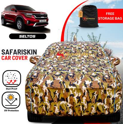 AUTOMOZEXO Car Cover For Kia SELTOS (With Mirror Pockets)