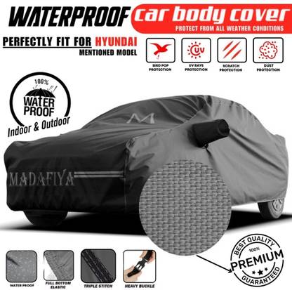 MADAFIYA Car Cover For Hyundai Elantra 2.0 SX AT (With Mirror Pockets)