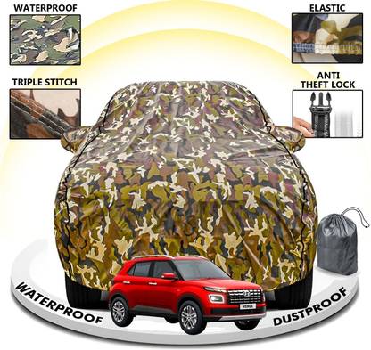 CARZEX Car Cover For Hyundai Venue (With Mirror Pockets)