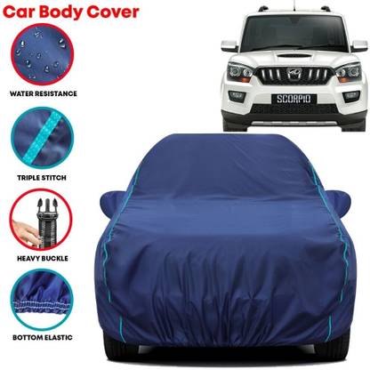 Grizzly Car Cover For Mahindra Scorpio, Scorpio N, Scorpio 2.2L, Scorpio 2.6L, Scorpio MDI, Scorpio 1.99 S10 (With Mirror Pockets)