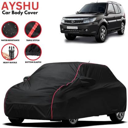 AYSHU Car Cover For Tata Safari Storme, Safari Storme 2.2L, Safari Storme EX, Safari Storme EX Diesel (With Mirror Pockets)