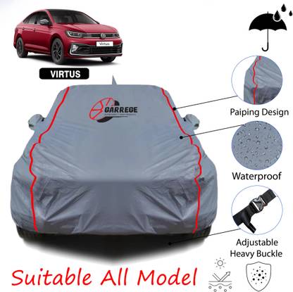 GARREGE Car Cover For Volkswagen Virtus (With Mirror Pockets)