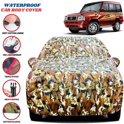 Grizzly Car Cover For Tata Sumo Gold, Sumo Gold CX, Sumo Gold CX BSIII, Sumo Gold CX PS, Sumo Gold CX PS BSIII, Sumo Gold EX, Sumo Gold EX BSIII, Sumo Gold GX (With Mirror Pockets)