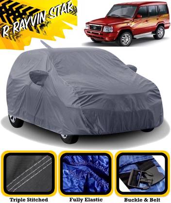 R Rayvin Star Car Cover For Tata Sumo (With Mirror Pockets)