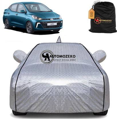 AUTOMOZEXO Car Cover For Hyundai Aura (With Mirror Pockets)