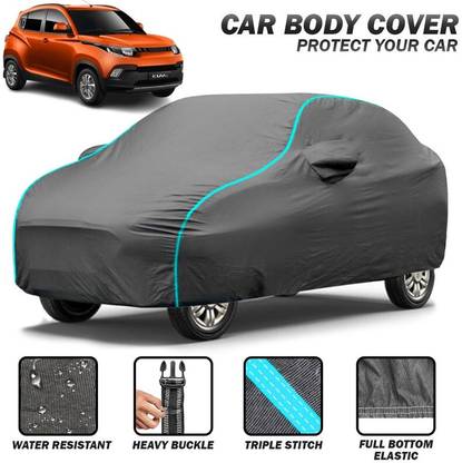 Delphinium Car Cover For Mahindra KUV100, KUV100 NXT, Universal For Car (With Mirror Pockets)
