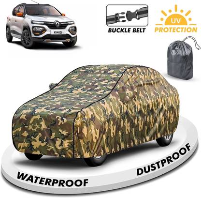 FABTEC Car Cover For Renault Kwid (With Mirror Pockets)