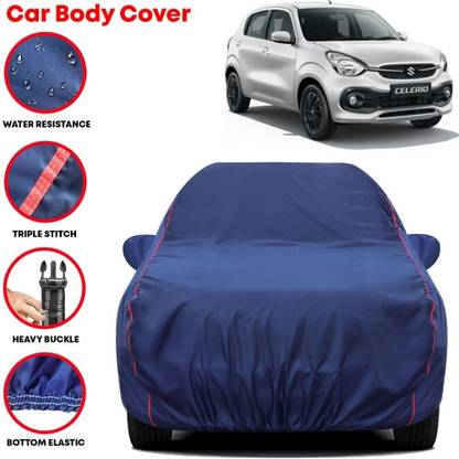 Grizzly Car Cover For Maruti Suzuki Celerio, Celerio Green VXI, Celerio LDi, Celerio LX AT, Celerio VDi (With Mirror Pockets)