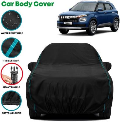 Grizzly Car Cover For Hyundai Venue, Venue E 1.2 Petrol, Venue E 1.4 CRDi, Venue E Diesel, Venue E Petrol (With Mirror Pockets)