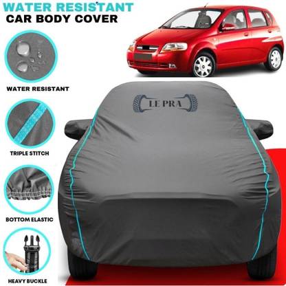 LE PRA Car Cover For Chevrolet Aveo U-VA, Aveo Uva, Aveo Uva 1.2 LS (With Mirror Pockets)