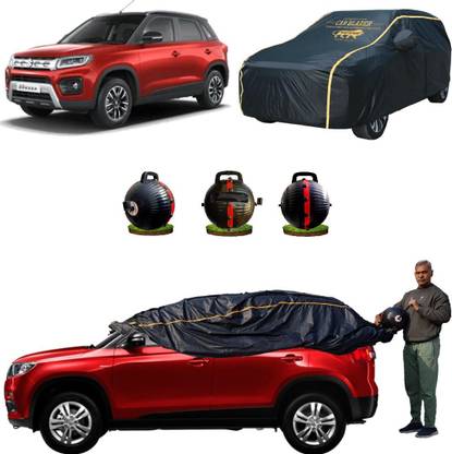 CARBLAZER Car Cover For Maruti Suzuki Brezza (Without Mirror Pockets)