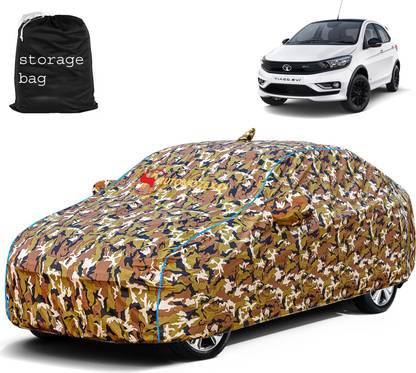 AUTOMOZEXO Car Cover For Tata Tiago EV (With Mirror Pockets)