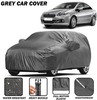 kerwa Car Cover For Fiat Linea, Linea 1.3 Multijet Active, Linea 125S Petrol, Linea Active 1.4L Fire (With Mirror Pockets)