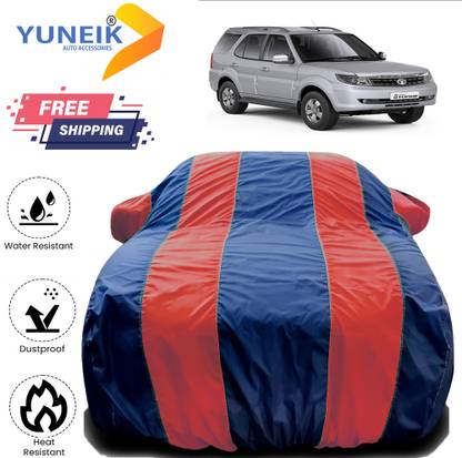 YUNEIK Car Cover For Tata Safari Storme (With Mirror Pockets)