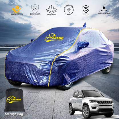 GARREGE Car Cover For Jeep Compass (With Mirror Pockets)