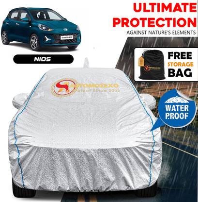 AUTOMOZEXO Car Cover For Hyundai Grand i10 Nios (With Mirror Pockets)