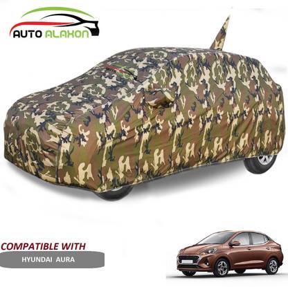 AUTO ALAXON Car Cover For Hyundai Aura (With Mirror Pockets)