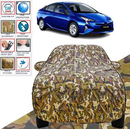 BOTAUTO Car Cover For Toyota Prius, Universal For Car (With Mirror Pockets)