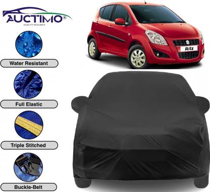AUCTIMO Car Cover For Maruti Suzuki Ritz (With Mirror Pockets)