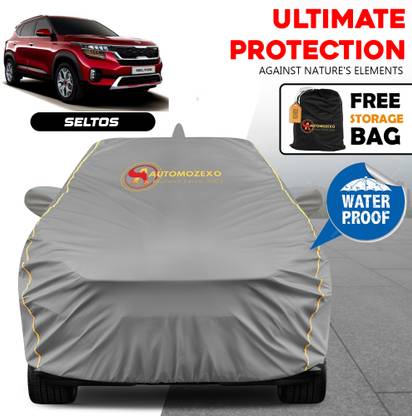 AUTOMOZEXO Car Cover For Kia SELTOS (With Mirror Pockets)