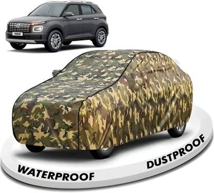 FABTEC Car Cover For Hyundai Venue (With Mirror Pockets)
