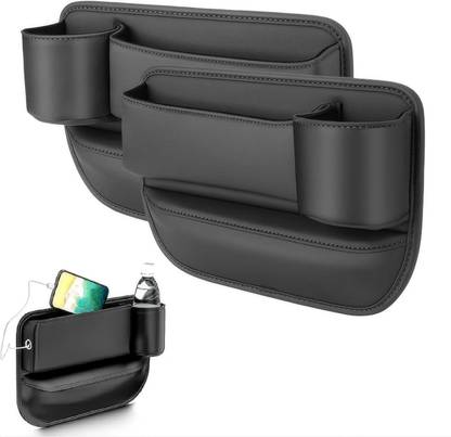 Luxafare Car Seat Gap Box, with Bottle Holder Multipurpose Car Interior Storage Organizer Car Side Seat Catcher