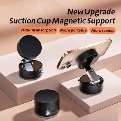 GLARIXA Magnetic Phone Holder for Car, Foldable Mobile Holder with Secure Grip Mobile Holder